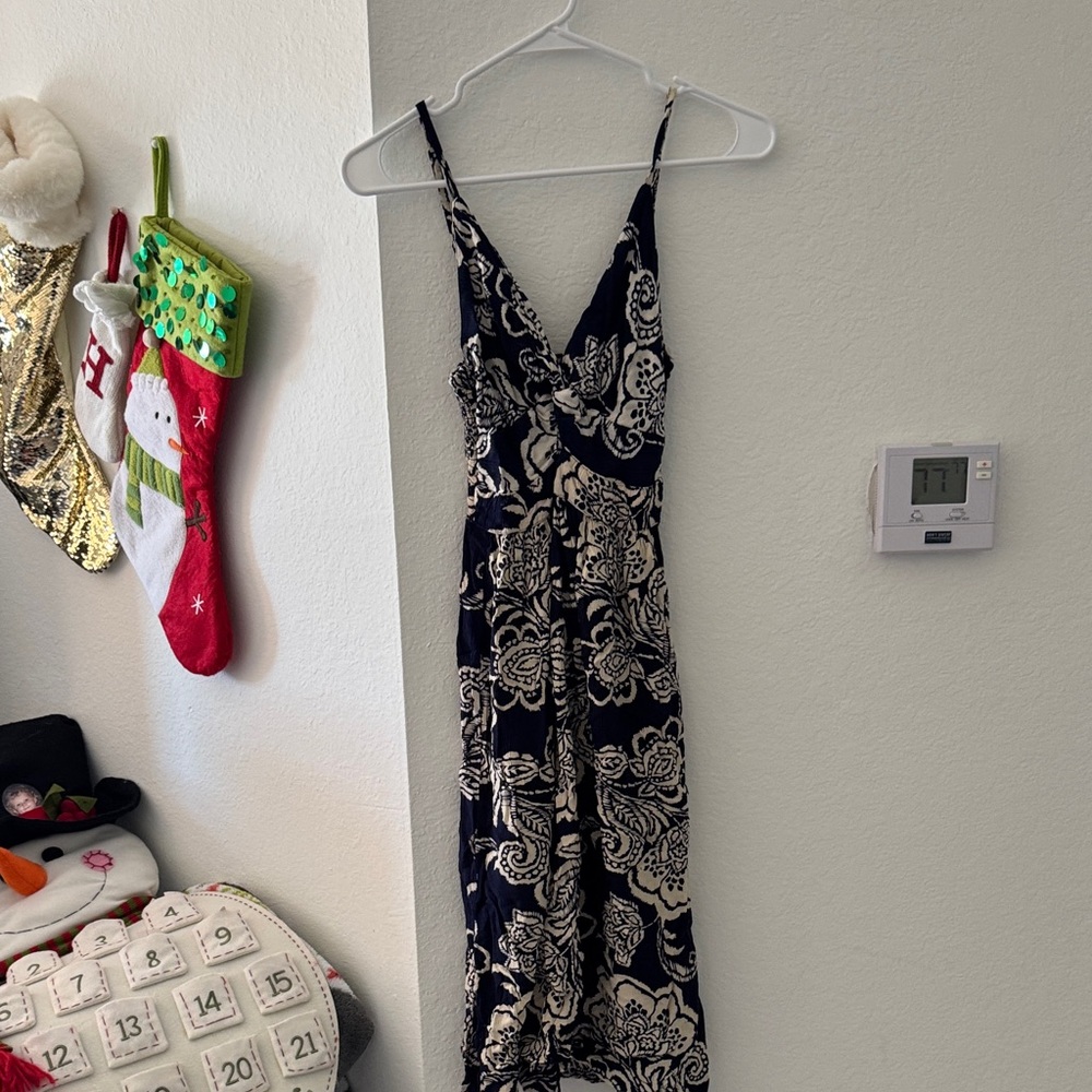 Angie Black and Cream Floral Maxi Dress